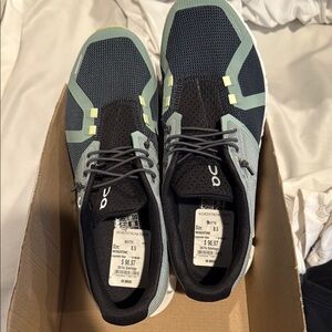 On Running Athletic Shoes - Black and Green